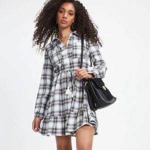 Vici London Town Plaid Mini Dress